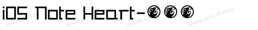 iOS Note Heart字体转换